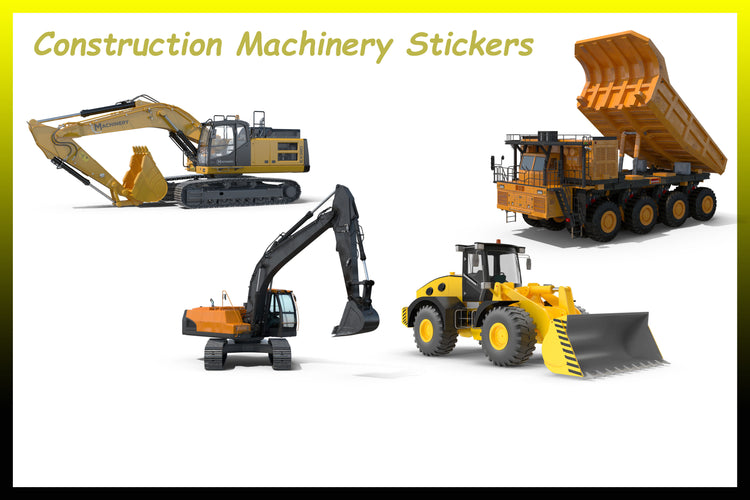 Construction Machinery Stickers
